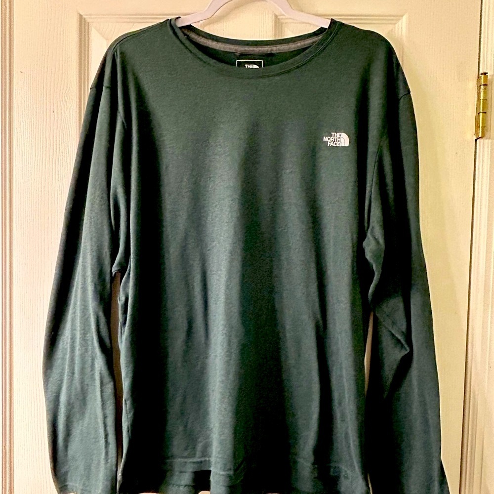The North Face Men's Duck Green Long Sleeve Tee Super Soft XLarge